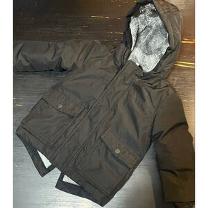 Cat & Jack Puffer Jacket 18 Months Black Gray